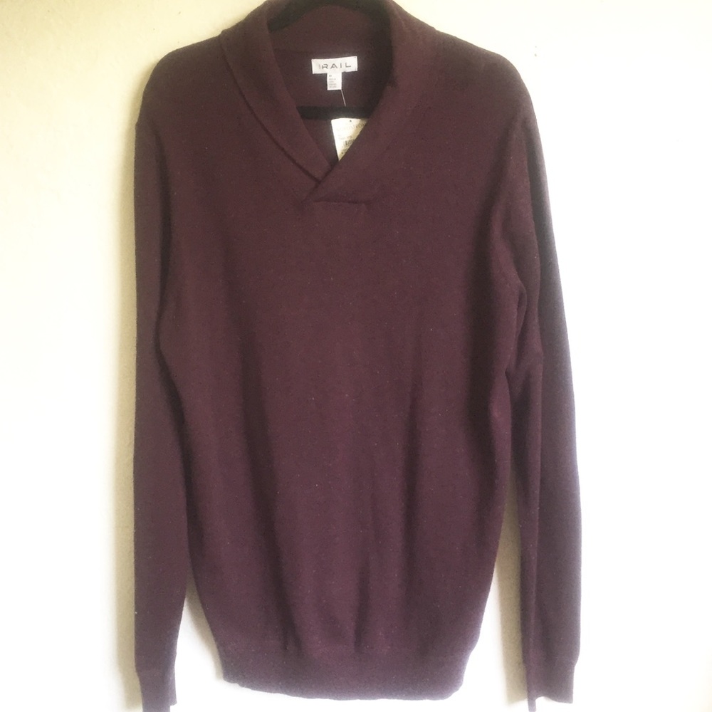 The Rail Speckled Burgundy Sweater XL